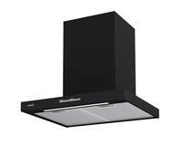 Cata Sygma 6010 BK Hotte aspirante 4 niveaux d'extraction 3+1 Turbo Panneau de commande électronique Moteur BT3 Extra silencieux Éclairage LED Filtres lavables au lave-vaisselle Largeur 60 cm Noir