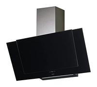 CATA VALTO 900 XGBK - Hotte Extractrice de Cuisine - Type Décoratif - Moteur de 110W - Classe Énergétique A+ - 6 puissances d'extraction - Panneau de Commande Tactile - En Acier Inoxydable Noir