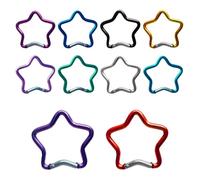 Catabineur en forme d'étoile à clip robuste et anti-rouille | Lumière portable portable | Accessoire de plein air pour la randonnée pour le camping Back Bag Key Decoration Jewelry