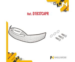 Catadioptre pour top case SHAD bianco/rosso SH37 D1B371CAPR