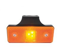 Catadioptre rectangulaire orange 110x41 a led sur languette - 17933