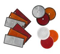 CATADIOPTRE REFLECTEUR DE SIGNALISATION 105x48 Adhesif Orange