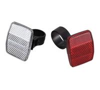 Catadioptre Velo Vélo Cyclisme Cyclisme Vélo De Pare-vélo De Réflecteur Arrière Avant Pour La Barre De Selle De Guidon 30.4mm 2pcs R