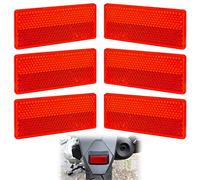 Catadioptres Rectangulaires Catadioptre Remorque Catadioptre Rectangulaire Rouge pour Accessoire Velo Accessoire Moto Remorque Voiture Camion (6PCS)
