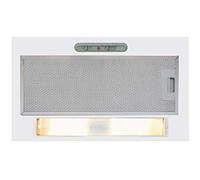 CATAG 45 WHHotte de cuisinePanneau de contrôle coulissant2 niveaux d'extractionÉclairage LED E-14Moteur extra silencieuxFinition blancheClasse énergétique E56 cm