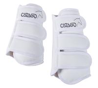 CATAGO Bottes de Dressage, 4 Pièce - Blanc - Pur-Sang / Cob Dressage Guêtre Set