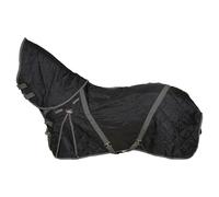 CATAGO Couverture D'Écurie Avec Collier, 100G - Noir/Gris - 145 Cm Couverture