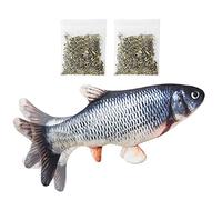 Cataire Jouets de Poisson Interactif pour Chats, 30 cm Réaliste en Peluche Simulation Électrique Poisson, Rechargeable La Santé Flop Poissons Chat Jouet Chew Bite Fournitures Pour Chat Kitty Chaton