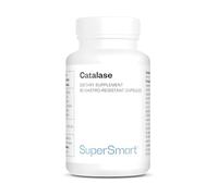 Catalase - Anti-Cheveux Blanc - Blanchiment Prématuré Poils - Anti-Âge - Limite les Cheveux Blancs - Restauration Couleur Naturelle - Vegan - Sans Gluten - 60 gélules - SuperSmart