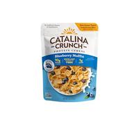 Catalina Crunch Couplage à la myrtille Muffin Muesli - Faible teneur en glucides, sans gluten - Encas kéto, végétaliens, protéines végétales - Céréales protéinées pour le petit-déjeuner - Aliments