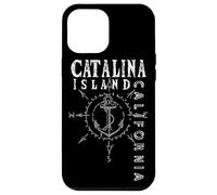 Catalina Island Sailing Anchor Wind Rose Compass Nautical Coque pour iPhone 12 Pro Max