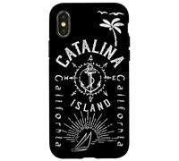 Catalina Island Sailing Compass Rose California Coque pour iPhone X/XS