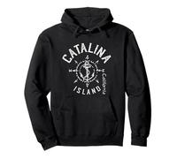 Catalina Island Sailing Compass Rose California Sweat à Capuche