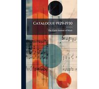 Catalogue 1929-1930