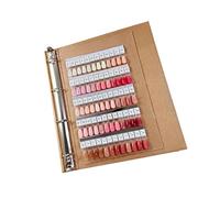 Catalogue complet d'échantillons de 120 ongles de couleur pour une comparaison précise des couleurs et un rangement bien rangé. Présentoir en acrylique