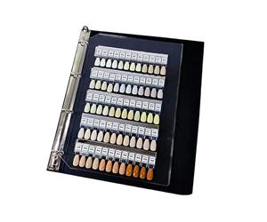 Catalogue complet d'échantillons de 120 ongles de couleur pour une comparaison précise des couleurs et un rangement bien rangé. Présentoir en acrylique