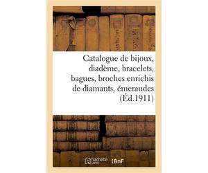 Catalogue de bijoux, diadème, bracelets, bagues, broches enrichis de diamants, émeraudes, rubis Saphirs, comprenant un rang de perles, deux colliers de chien, très important bracelet de lalique - Robe