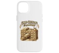 Catalogue de Cartes Bibliothèque Vintage Bibliothèque Bibliothèque Coque pour iPhone 14 Plus