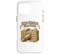 Catalogue de Cartes Bibliothèque Vintage Bibliothèque Bibliothèque Coque pour iPhone 16 Pro Max