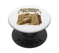 Catalogue de Cartes Bibliothèque Vintage Bibliothèque Bibliothèque PopSockets PopGrip Adhésif