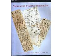CATALOGUE DE VENTES AUX ENCHERES - MANUSCRITS ET LETTRES AUTOGRAPHES - LE MARDI 15 MAI 2001 A PARIS.