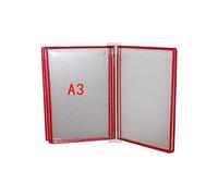 Catalogue d'exposition, Présentoir à documents A3 avec 5 panneaux et 10 poches 45 x 32 4, cm(E)