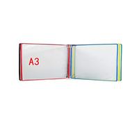 Catalogue d'exposition, Présentoir à documents A3 avec 5 panneaux et 10 poches 45 x 32 4, cm(G)