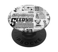 Catalogue Victorien Noir Blanc Antique Toile Illustration PopSockets PopGrip Adhésif