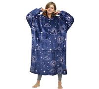 Catalonia Classy Couverture à capuche en polaire extra longue, moelleuse, surdimensionnée, avec manches et capuche, grande couverture à capuche, couverture portable à enfiler, idée cadeau pour homme