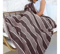 Catalonia Classy Couverture Confortable Moelleuse, Couverture de Canapé en Polaire Super Douce, Couverture en Flanelle en Peluche pour Canapé et lit, Couverture TV, Voyage, Camping, Cadeau, 150x130cm