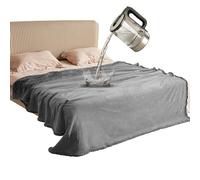 Catalonia Classy Couverture de lit imperméable, Extra Large Housse de Protection de lit Lavable, Couverture Polaire Chaude Sherpa pour Bateau Camping canapé siège Auto 203 x 229 cm