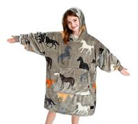 Catalonia Classy - Couverture légère pour enfants avec capuche, sweat-shirt en polaire douce et pelucheuse, pull à capuche douillet et portable pour garçons, filles et enfants pré-adolescents, Youth