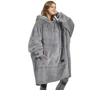 Catalonia Sweat-shirt à capuche surdimensionné, confortable Sherpa Giant Pull pour adulte, homme et femme Adult gris cendre