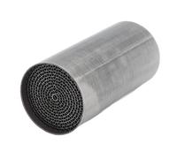 Catalyseur de Tuyau D'échappement Aramox, Catalyseur de Silencieux D'échappement Central Avant en fer Universel Moto Moto Tuyau de Liaison Catalytique (48 * 100mm)