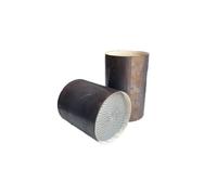 Catalyseurs Convertisseur de purification des gaz d'échappement de moto en nid d'abeille métallique catalytique à haute efficacité de 53 mm de diamètre filtre à catalyseur(1 PCS 53x80mm EURO5)