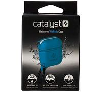 Catalyst Coque Étanche pour AirPods 1/2, Protection IP67, Antichoc, Anti-Rayures, Silicone Premium, Mousqueton Détachable, Charge sans Fil & Lightning, Idéale Sport & Voyage - Bleu