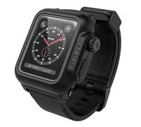 Catalyst Coque étanche pour Apple Watch 2/3 42 mm - Noir - Étanche - Silicone hypoallergénique - Résistant au stress et aux chutes