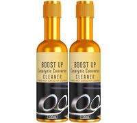 Catalytic Converter Cleaner, Boost up Catalytic Convertor Cleaner, Three Way Catalyst Cleaners, Auto Parts Engine, Exhaust System Pipe Carbon Removal Cleaners Treatment Additive Oil (2pcs)