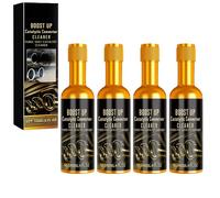 Catalytic Converter Cleaner, Exhaust System Pipe Carbon Removal Cleaner, Deep Clean Formula for Emission Systems, Reduce Engine Light Issues for Gas and Diesel Car (4PCS/480ml)
