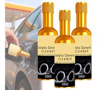 Catalytic Converter Cleaner Fuel System Cleaner Additive for Gas & Diesel Vehicles, Routine Maintenance Treatment, Supports Smooth Engine Operation (3PCS)