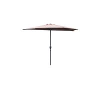 Catane demi parasol de balcon chocolat