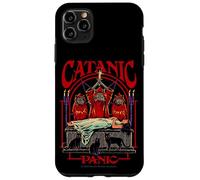 Catanic Panic Satanic Cat Retro Vintage Funny Adult Humor Coque pour iPhone 11 Pro Max