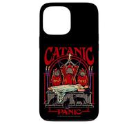 Catanic Panic Satanic Cat Retro Vintage Funny Adult Humor Coque pour iPhone 13 Pro Max