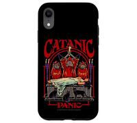 Catanic Panic Satanic Cat Retro Vintage Funny Adult Humor Coque pour iPhone XR