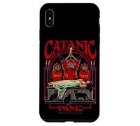 Catanic Panic Satanic Cat Retro Vintage Funny Adult Humor Coque pour iPhone XS Max
