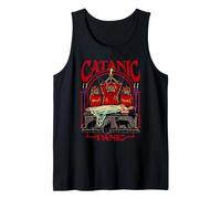 Catanic Panic Satanic Cat Retro Vintage Funny Adult Humor Débardeur