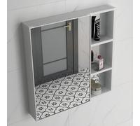 CATANK Armoire à Pharmacie, Armoire de Salle de Bain, étagères de Rangement murales en Aluminium, étagère de Rangement rectangulaire pour Miroir de vanité pour Salle de Bain, étagères de
