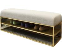 CATANK Banc à Chaussures d'entrée, Magasin de Chaussures, Test, Tabouret Long pour Porte, Salon, Centre Commercial, Magasin de vêtements, Cabine d'essayage, vestiaire, Banc à Chaussures