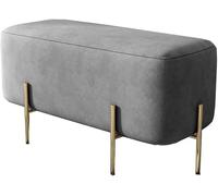 CATANK Banc à Chaussures, Tabouret de canapé, Tabouret de lit, Banc de Test pour Magasin de Chaussures, Tabouret Long pour Magasin de vêtements d'entrée (Couleur : Gris)