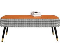 CATANK Banc Ottoman, Tabouret de Marche, Banc de Chambre rembourré, Tabouret de Salon avec Pieds en métal pour entrée, Salle à Manger, Chambre à Coucher, tabourets de Pied de lit, taboure